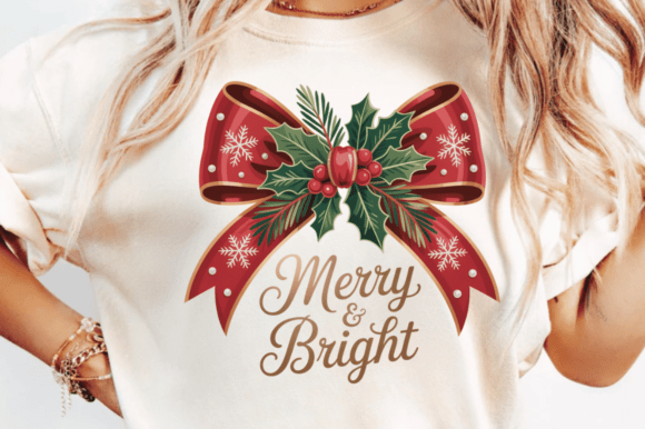 Bell Center Bow Coquette Christmas PNG Illustrations Review