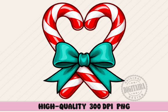 Christmas Candy Cane with Bow Png: A Review for Illustrations