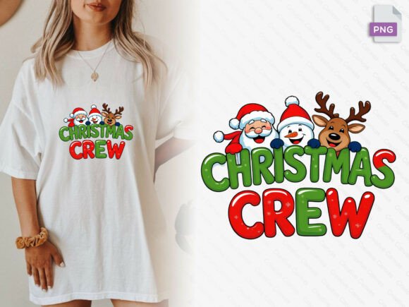 Christmas Crew Characters Png Illustrations