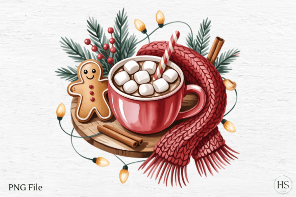 Christmas Hot Cocoa, Gingerbread Cocoa: A Designer’s Review of Seasonal Illustrations