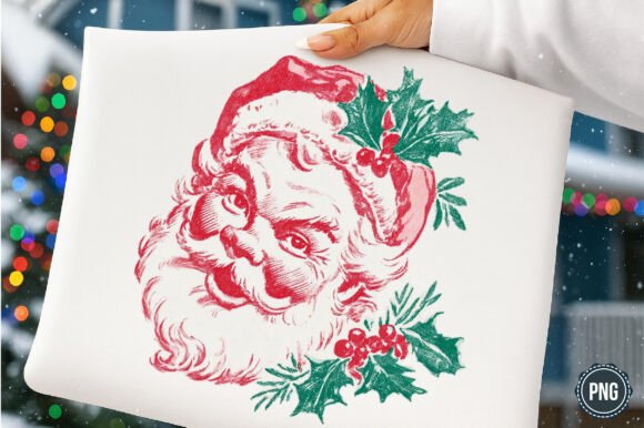 Christmas Line Art Png- Santa PNG Illustrations