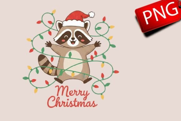 Christmas Racoon Sublimation Illustrations Review