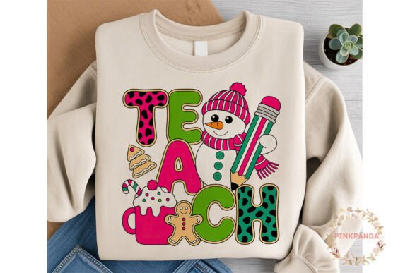 Christmas Teacher Snowman PNG Clipart for Illustrations