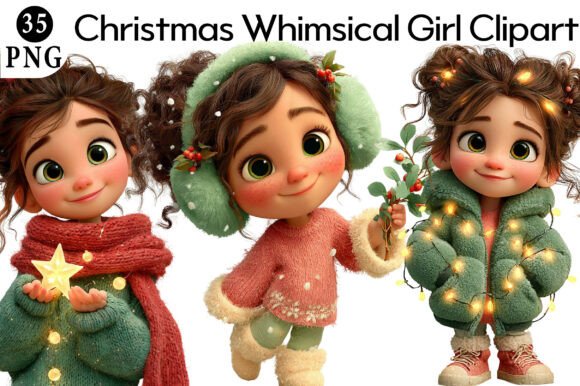 Christmas Whimsical Girl Clipart: A Practical Review for Digital Sellers