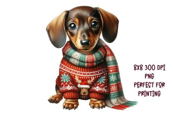 Dachshund Christmas PNG: A Publisher’s Take on Seasonal Illustrations