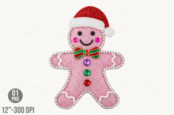 Diamond Christmas Gingerbread Man Png Illustrations Review