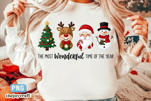 Faux Yarn Merry Christmas PNG, Yarn Chri Illustrations