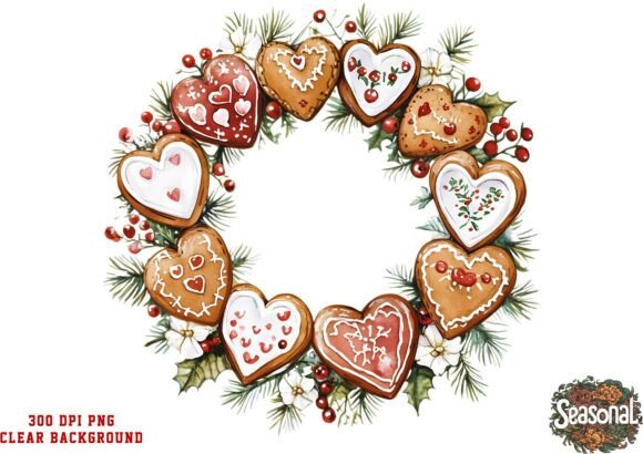Gingerbread Candy Christmas Wreath Clipa Review