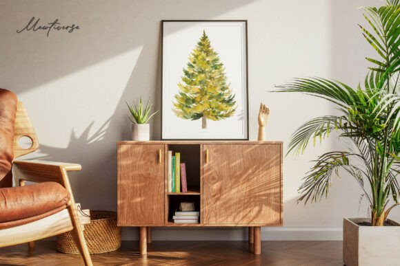 Golden Pine - Christmas Tree Collection Illustrations