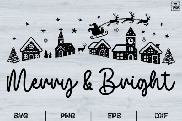 Merry Bright Christmas Village SVG: A Publisher’s Review of Seasonal Illustrations