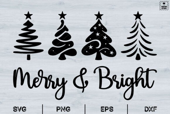 Merry Bright Svg, Christmas Tree: A Designer’s Review for Illustrations