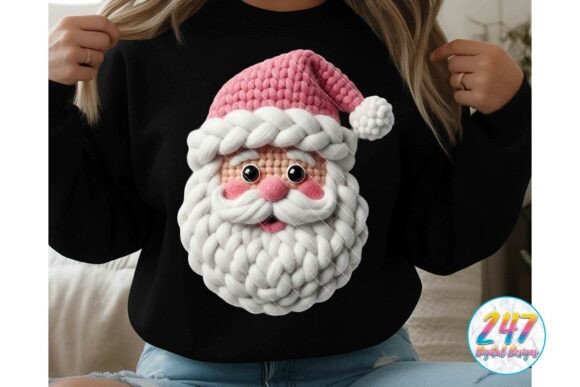 Pink Santa Christmas Crochet Faux Yarn Review