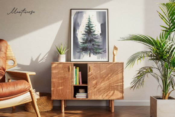 Starry Pine - Christmas Tree Collection: Illustrations for Holiday Branding