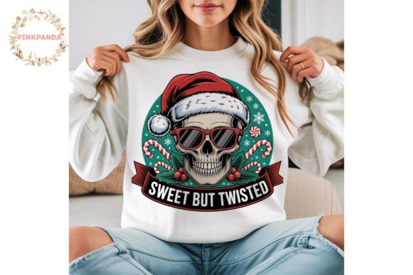 Twisted Christmas Skull PNG Clipart Review for Illustrations