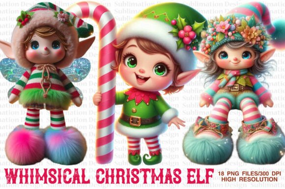 Whimsical Christmas Elf Clipart PNG Embroidery Review